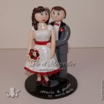 Figurines de mariage rockabilly