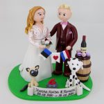 Figurines de mariage franco-estonien