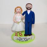 figurines pacs couple en tenue de mariage