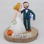 Figurines de mariage couple sportif