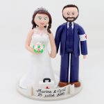 Figurines de mariage couple d'infirmiers