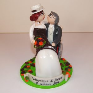 Mariage en automne : figurines personnalisées