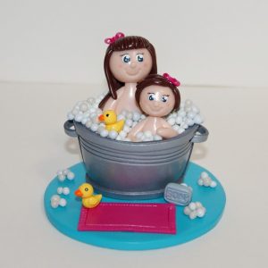 figurine de baptême personnalisée - cake topper - Flo et Merveilles