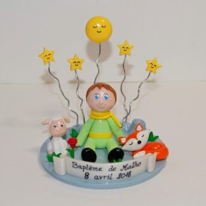 figurine baptême personnalisée - cake topper - Flo et Merveilles