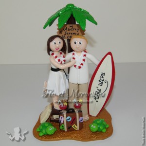 couple de voyageur surfeur