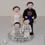 figurines de mariage, famille, fan de Lakers