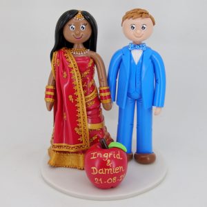 Figurines de mariage franco-indien