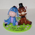 Figurines de mariage Bourriquet et sanglier