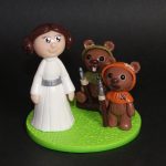 figurine anniversaire personnalisée – star war – Leïa – Hewok
