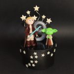 figurine anniversaire personnalisée – star war -Yoda – Jedï