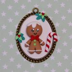 bijoux de Noël – Christmas jewellery – Gingerbread man