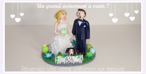 figurines de mariage personnalisées - wedding cake topper