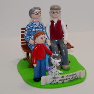 figurine anniversaire de mariage noces de diamant